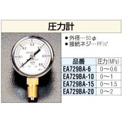 松原計器 EA729BA-15 50mm壓力計