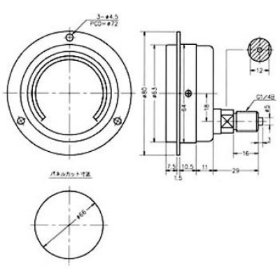 第一計器 DAIICHI KEIKI  HNT-331A-3.5MPA 通用壓力計